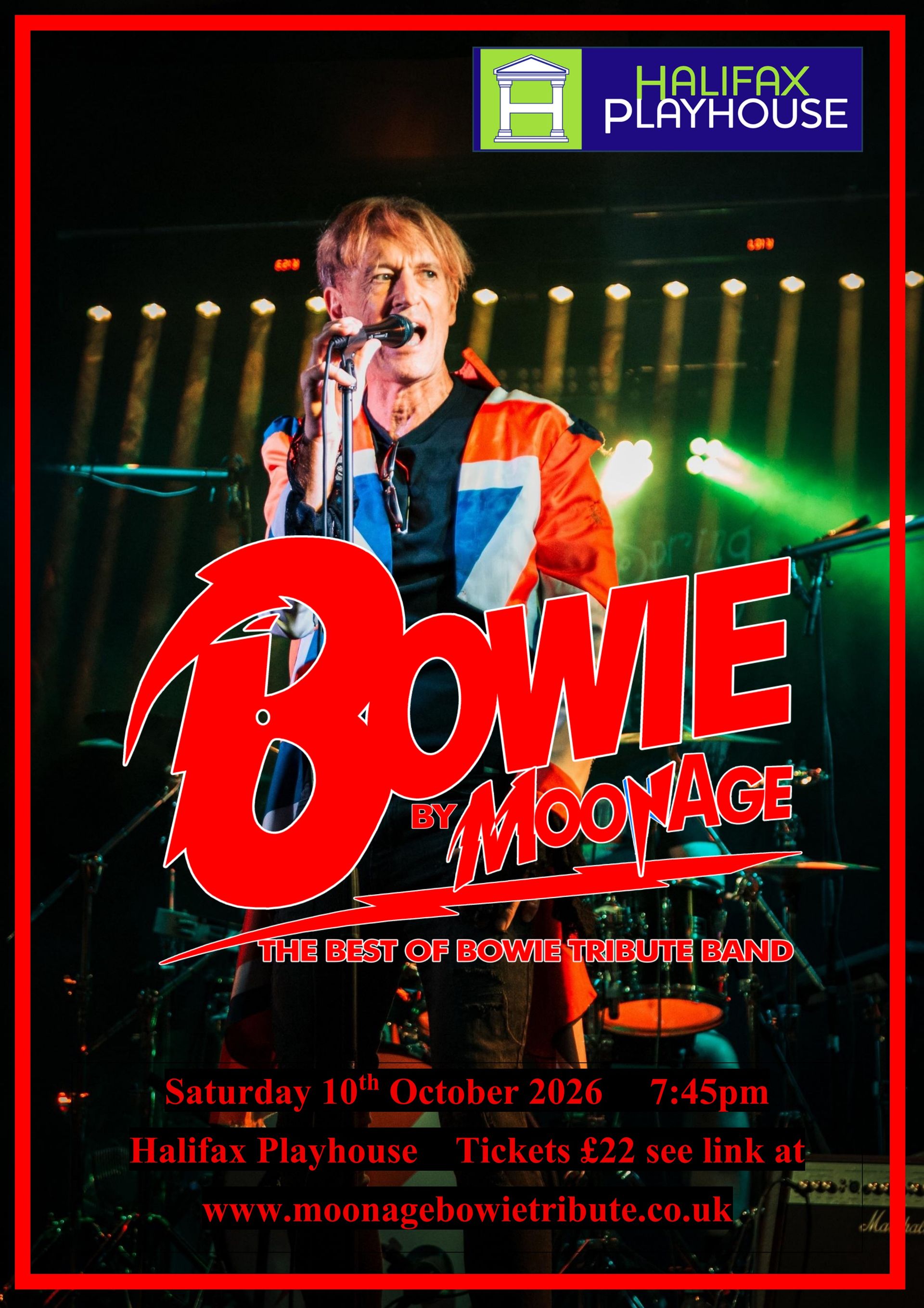 Gig poster for Halifax Playhouse, Halifax