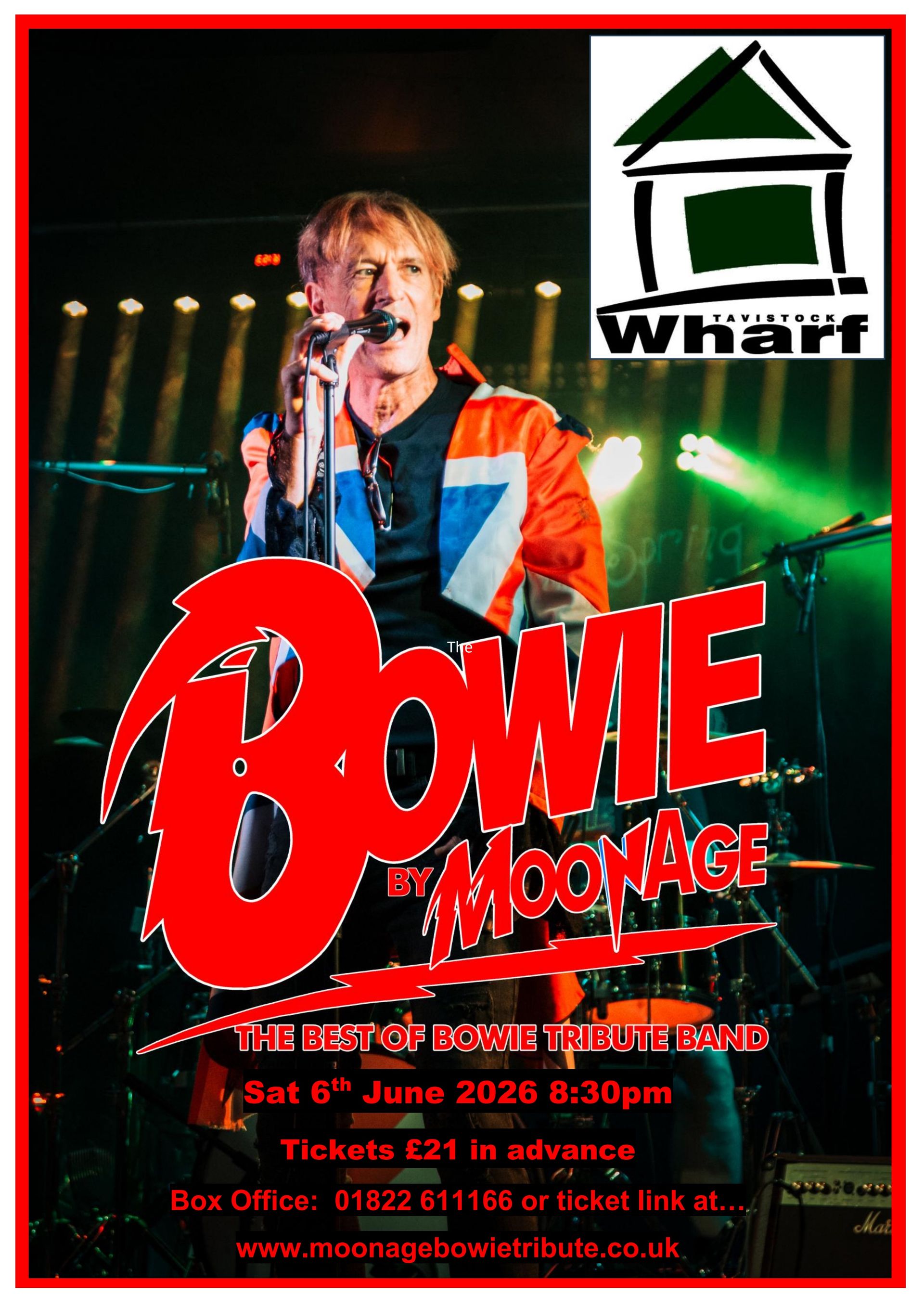 Gig poster for The Wharf, Tavistock