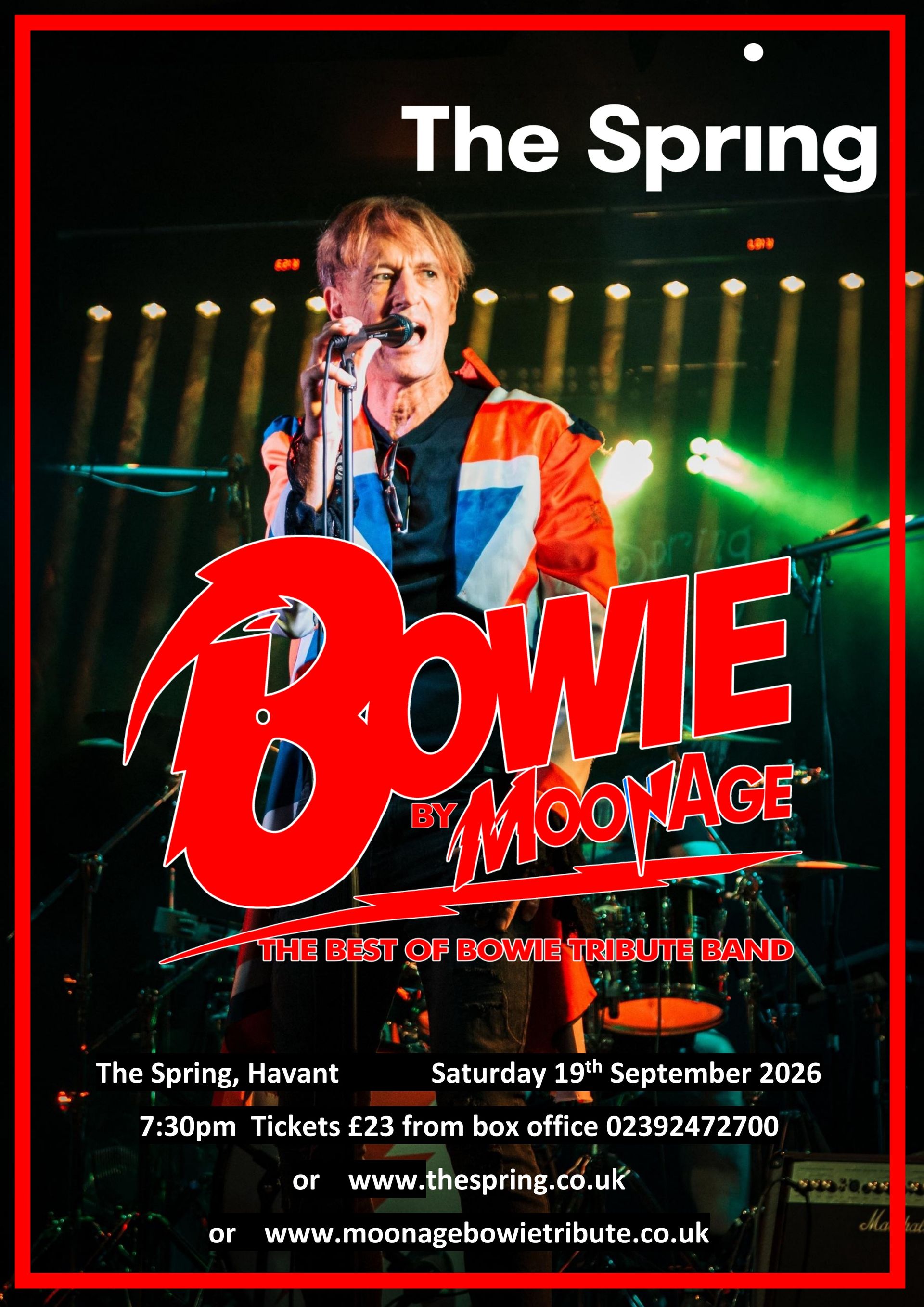 Gig poster for The Spring Arts Centre, Havant